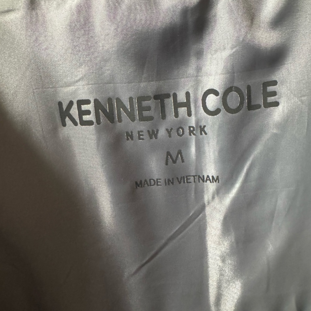 Kenneth Cole Men's Light Gray Windbreaker - Picture 3 of 4